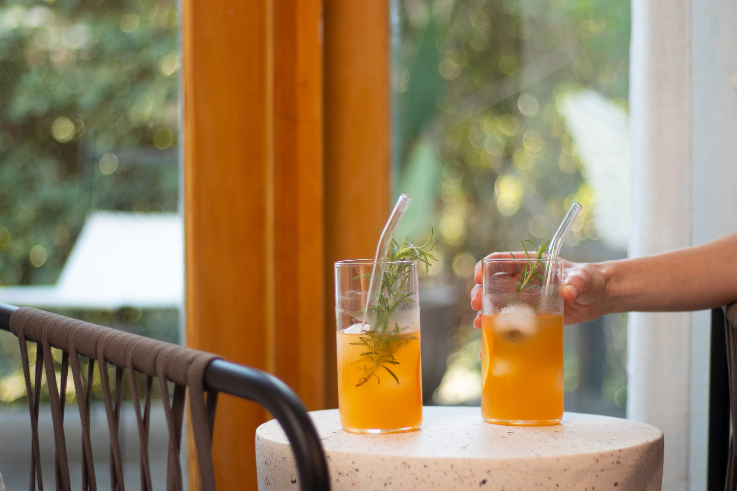 Rootine's stress citrus mocktail