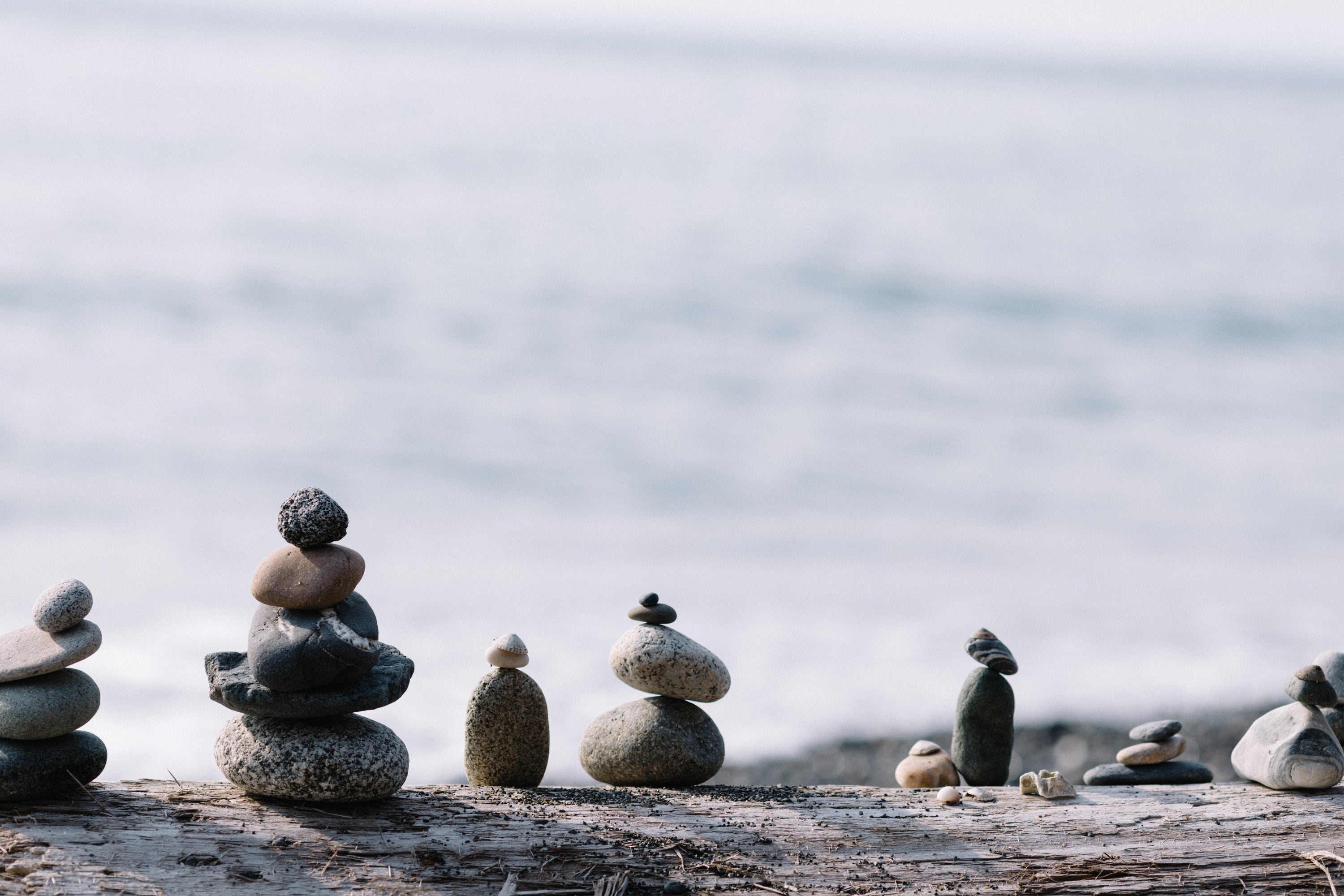 Rocks balancing on top of each other