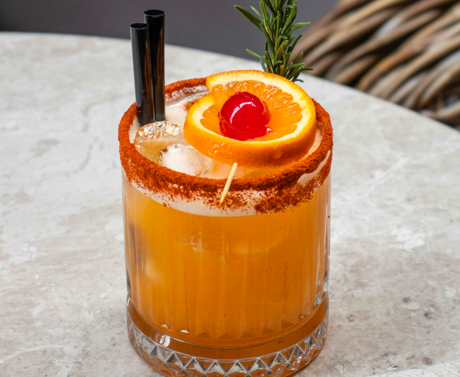 Stress blood orange mocktail