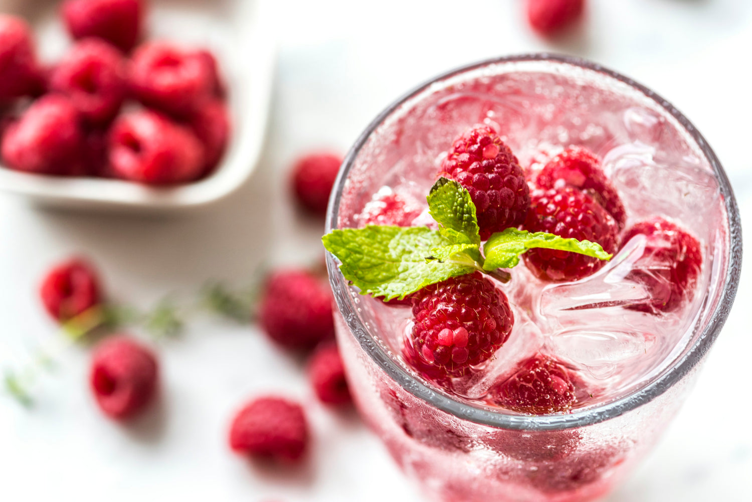 Raspberry Mint Cocktail